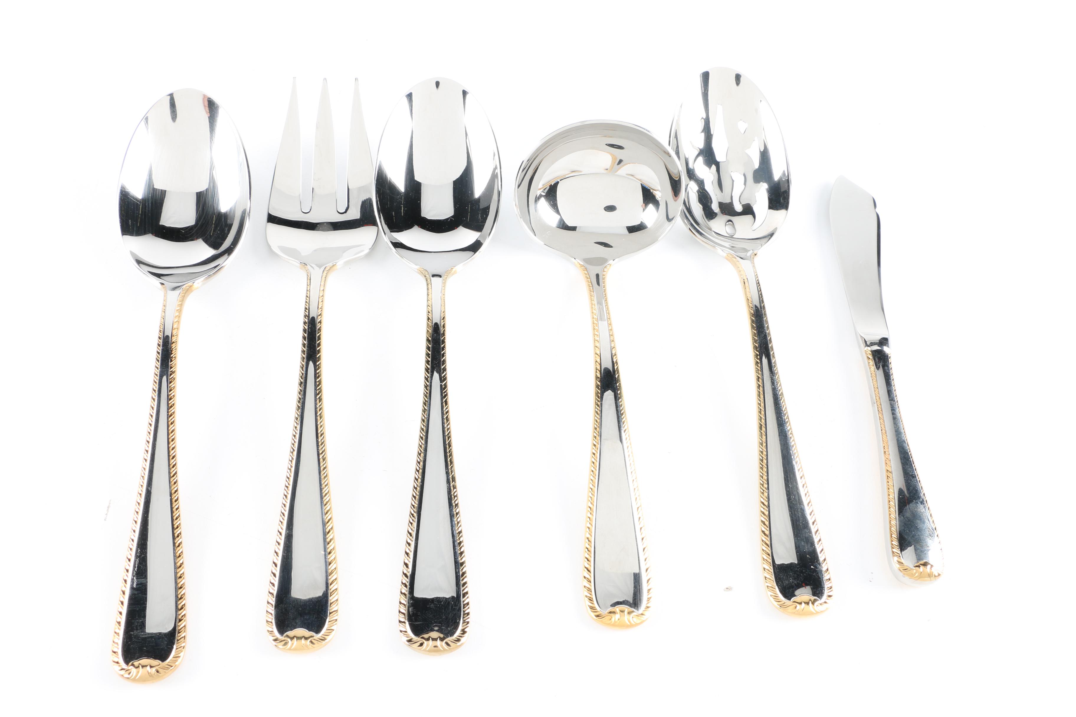 Gorham "Gold Ribbon Edge" Flatware EBTH