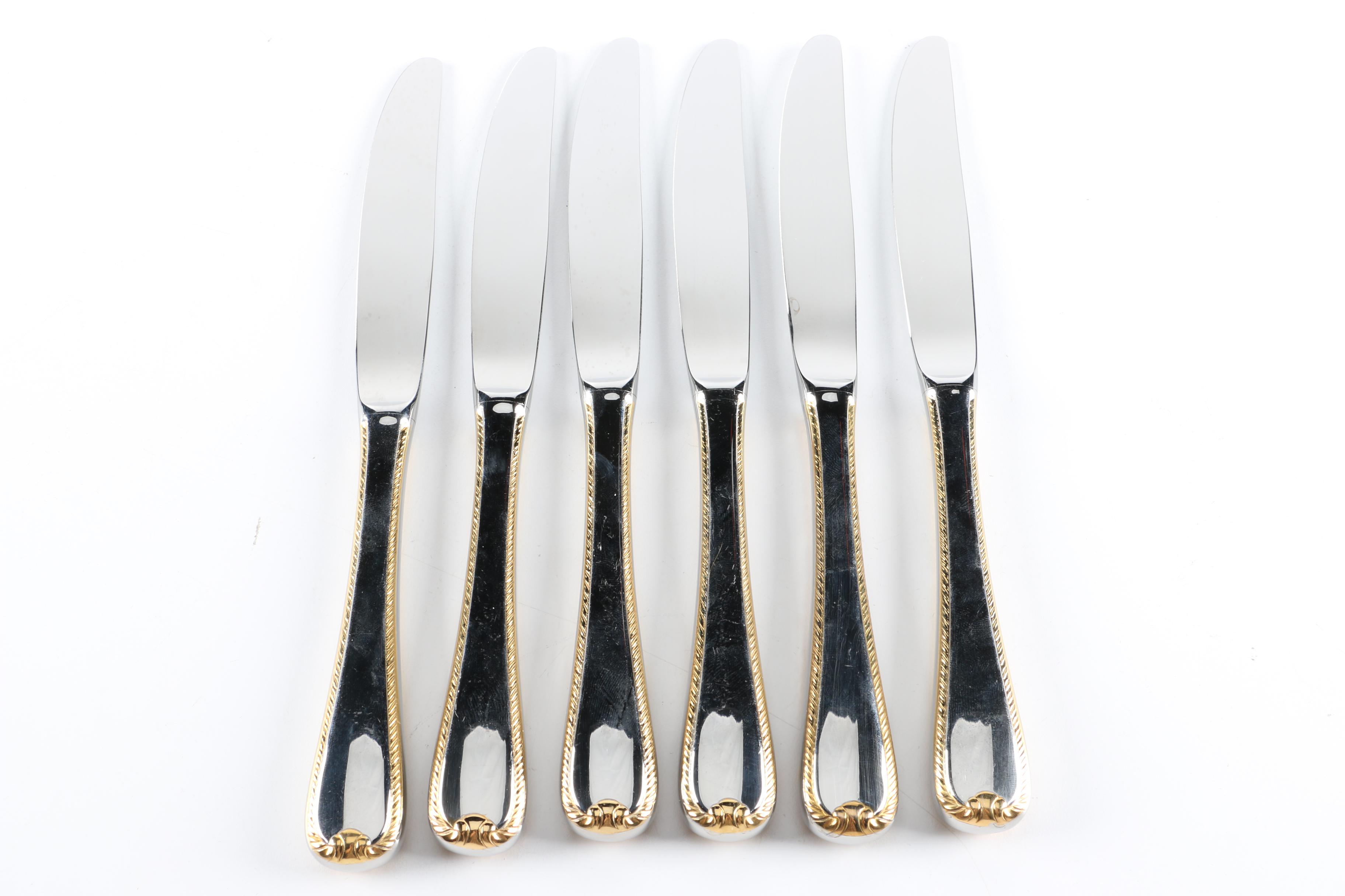 Gorham "Gold Ribbon Edge" Flatware EBTH