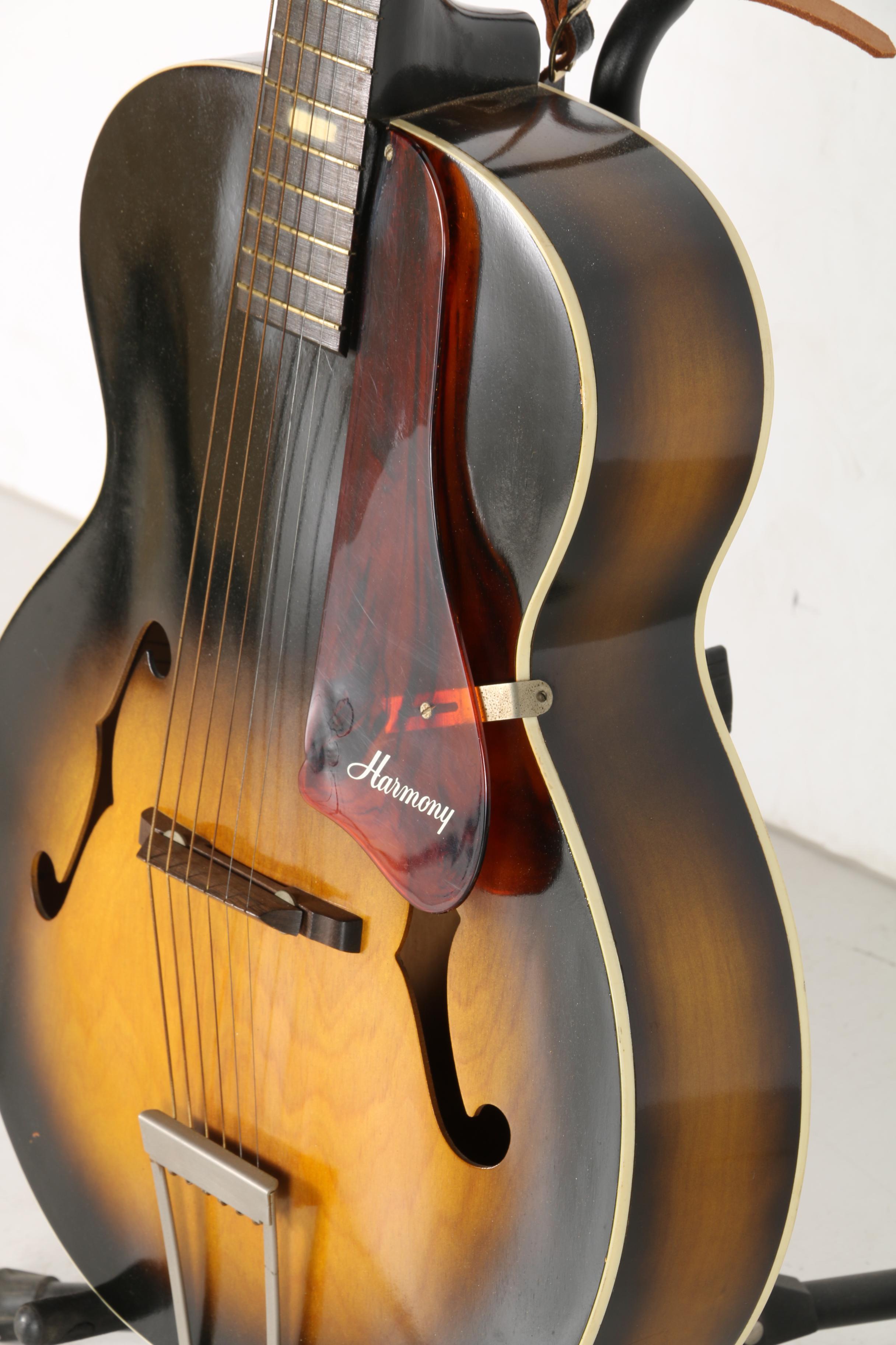 1960s Harmony Master Archtop Acoustic Guitar EBTH