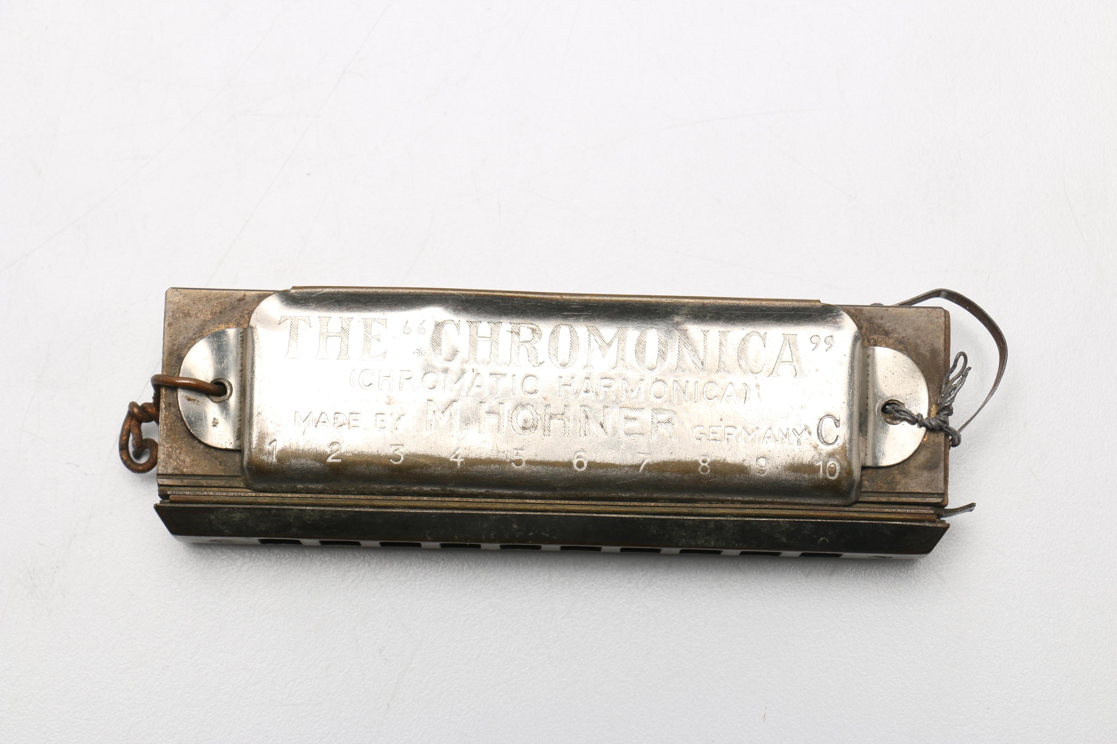 Vintage M. Hohner Chromonica and AutoValveHarp Harmonicas EBTH
