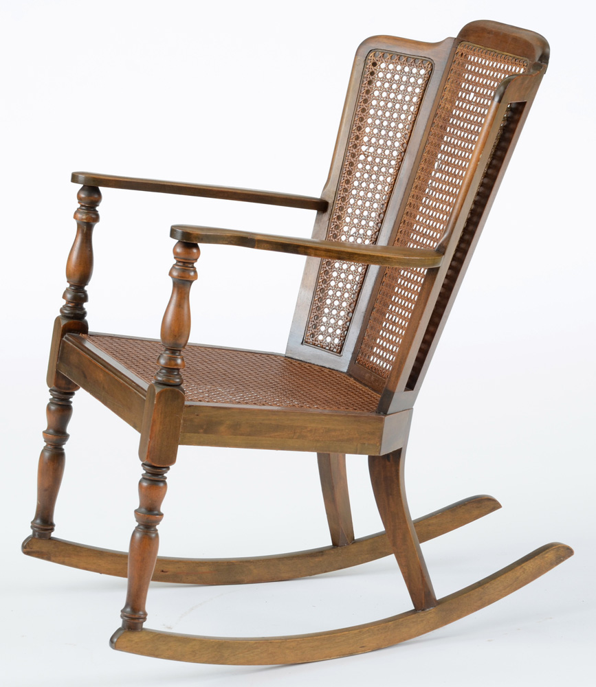 Vintage Caned Rocking Chair EBTH