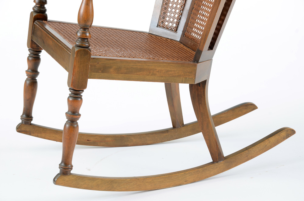 Vintage Caned Rocking Chair EBTH