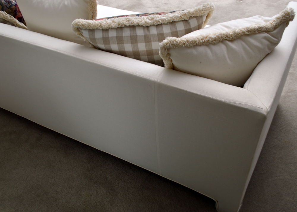 Upholstered White Sofa and Loveseat EBTH