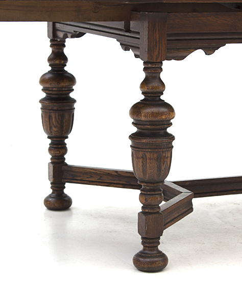 Bernhardt Furniture Jacobean Style Oak Dining Table and ...