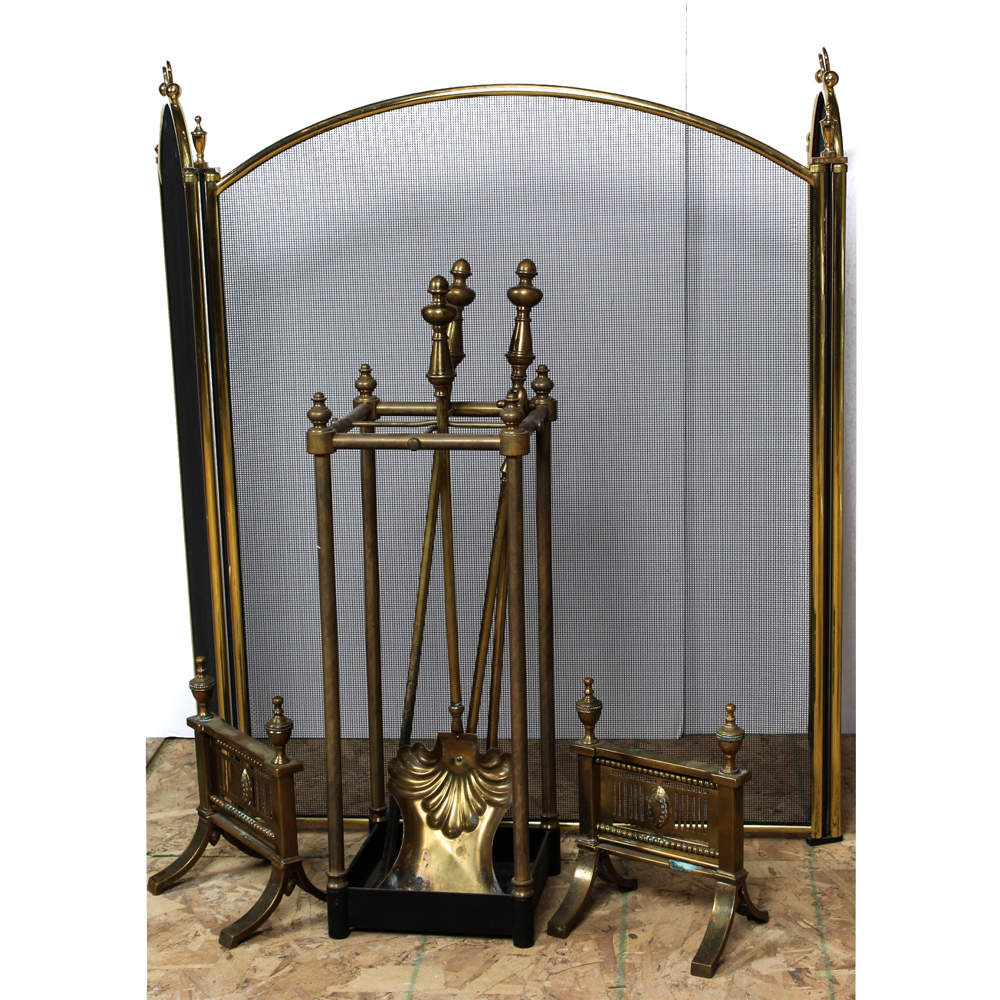Collection of Vintage Fireplace Accessories EBTH