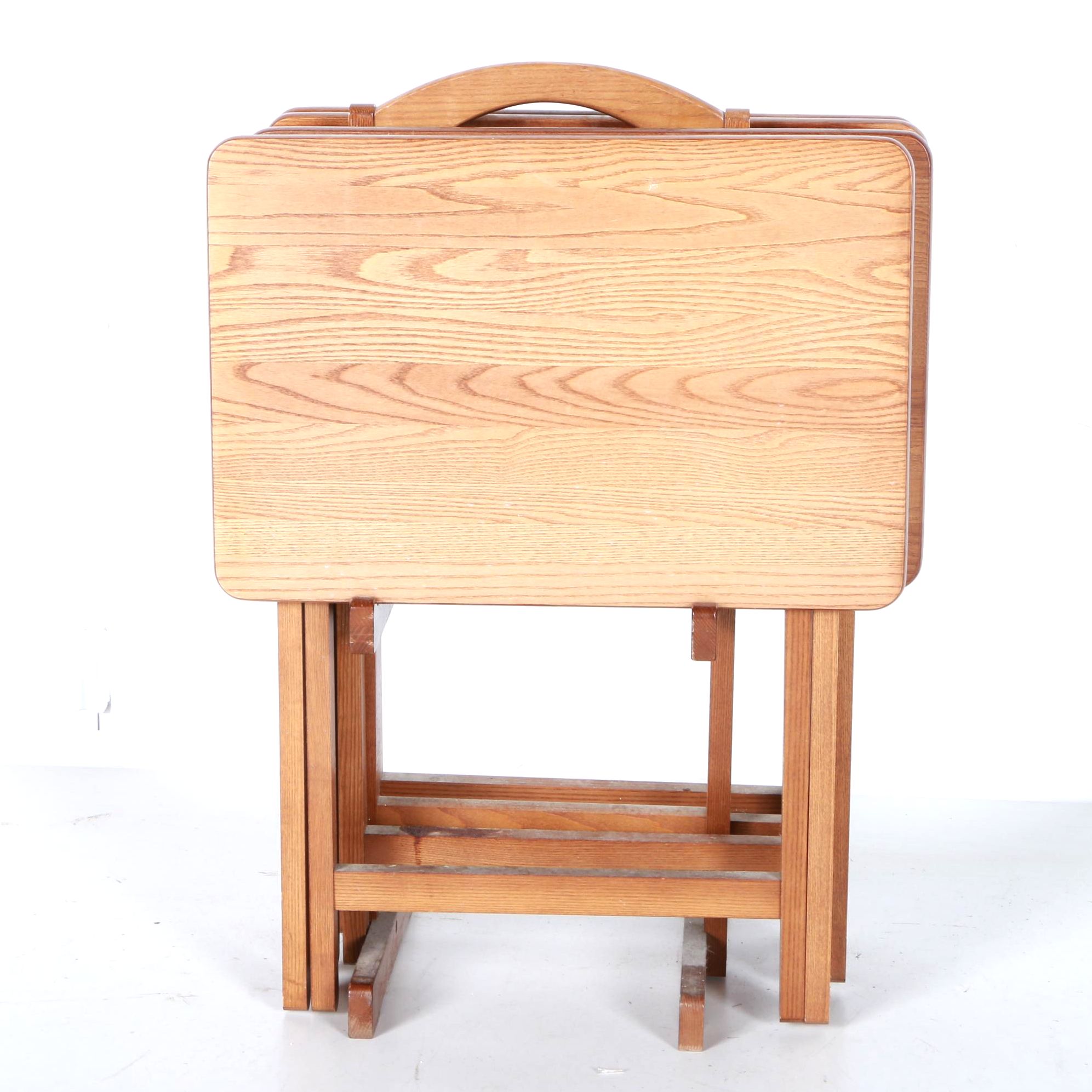 Folding TV Trays With Stand EBTH