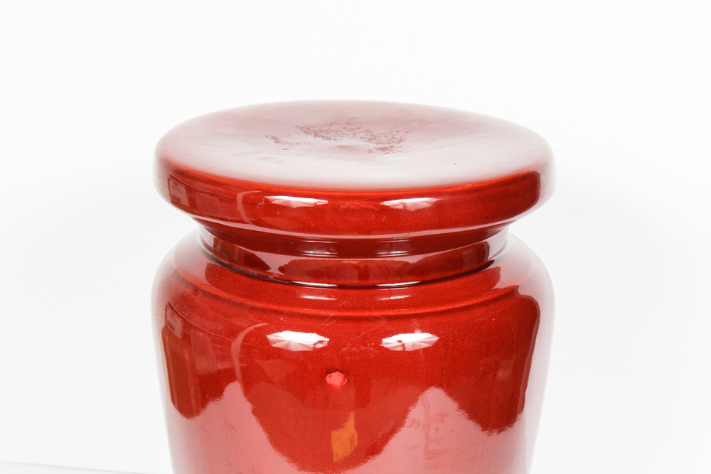 Contemporary Ceramic Drum Stool EBTH