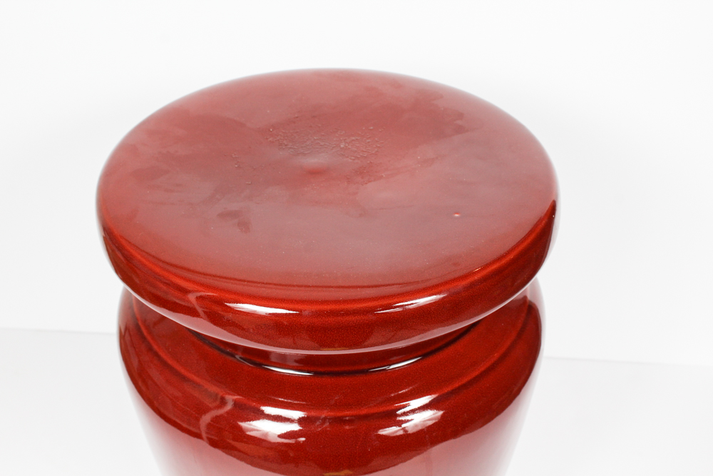 Contemporary Ceramic Drum Stool EBTH