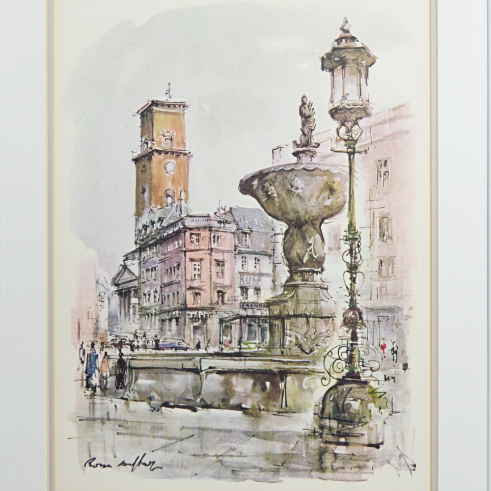 European Cityscape Offset Lithograph | EBTH