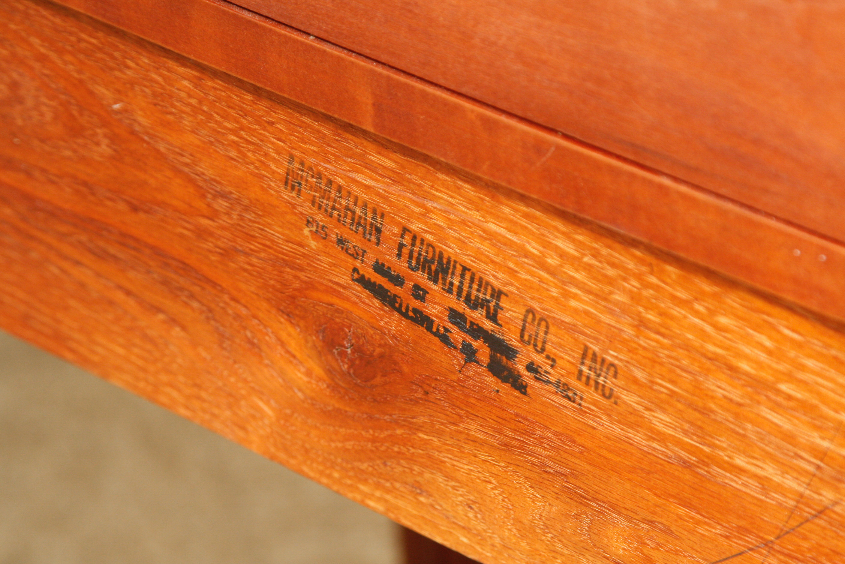 McMahan Furniture Co. Cherry Console Table EBTH