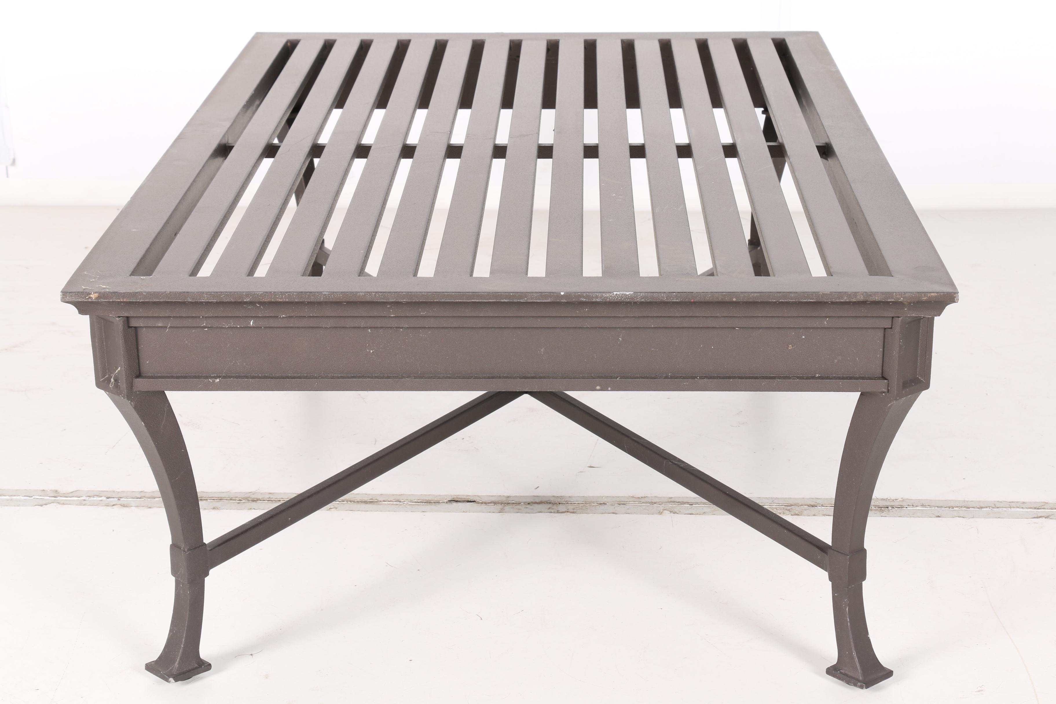 Restoration Hardware "Antibes" Coffee Table in Bronze ...