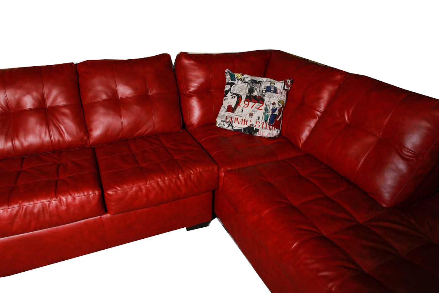 nina faux leather sofa
