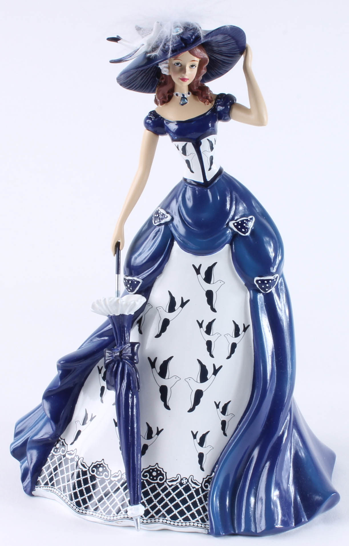 The Hamilton Collection "Blue Willow Lady" Figurines EBTH