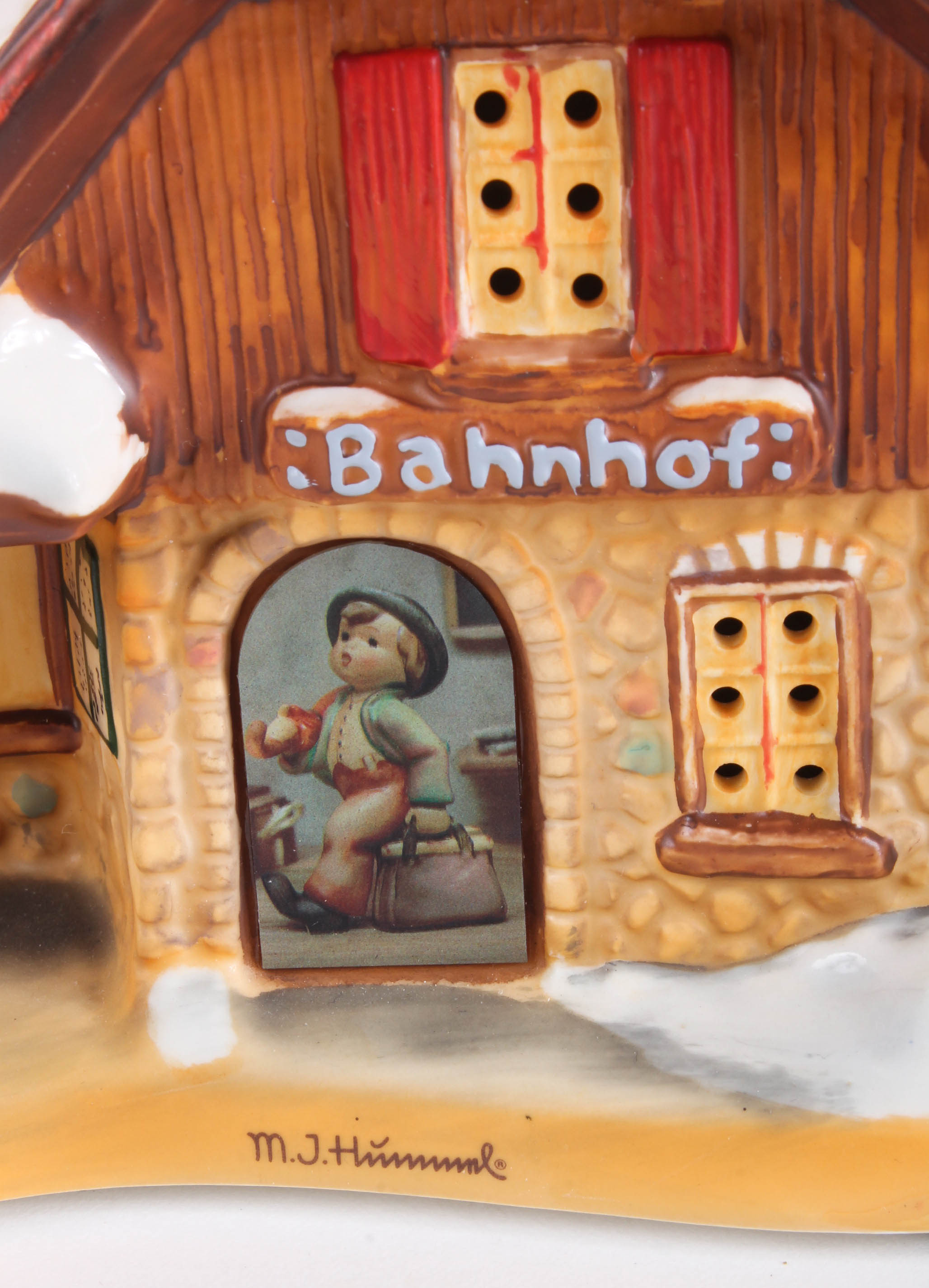 Three Hummel Christmas Village Building Figurines EBTH