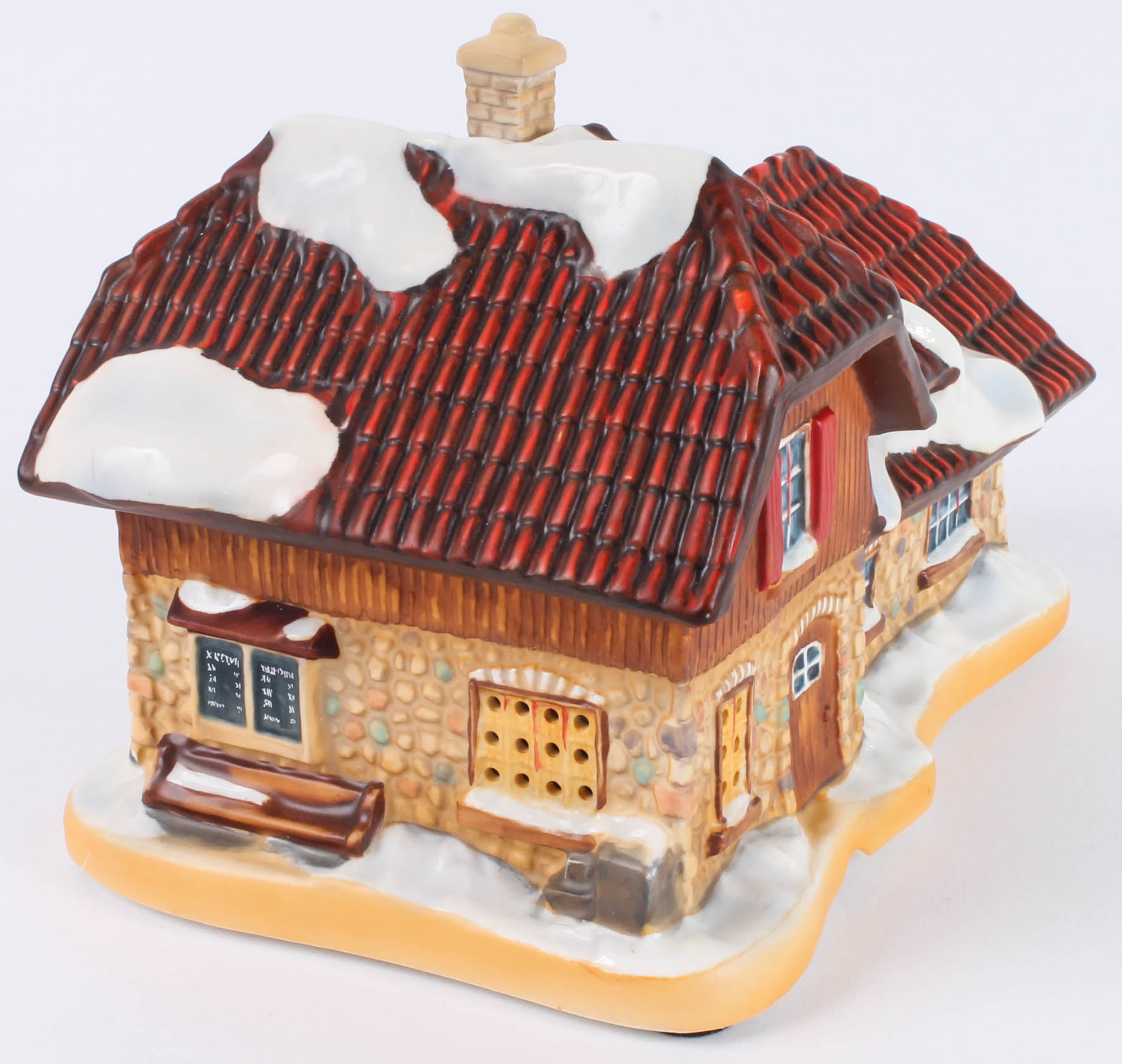 Three Hummel Christmas Village Building Figurines EBTH