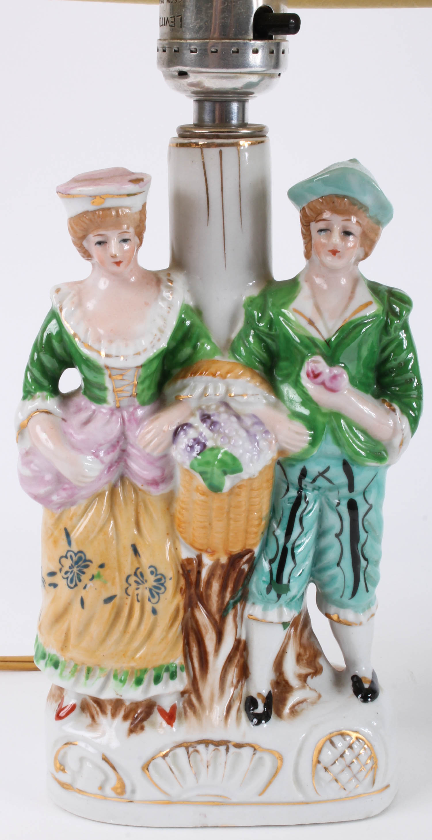 Pair of Japanese Figurine Table Lamps EBTH
