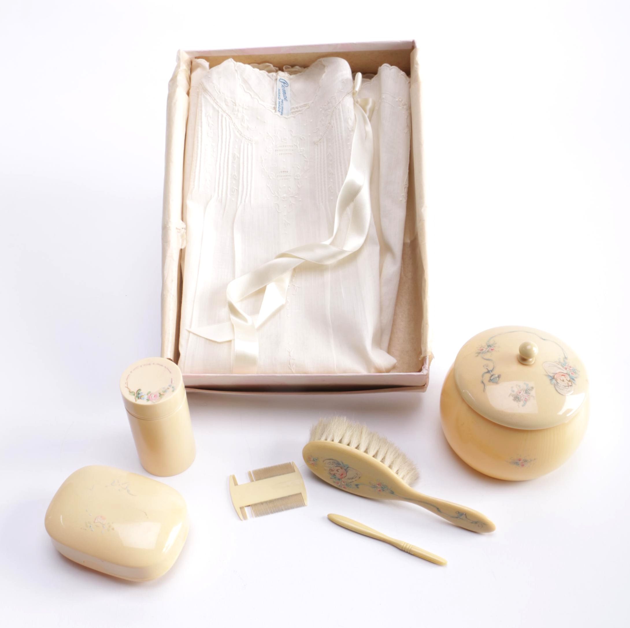 Baby Vanity Set and Baptism Gowns EBTH