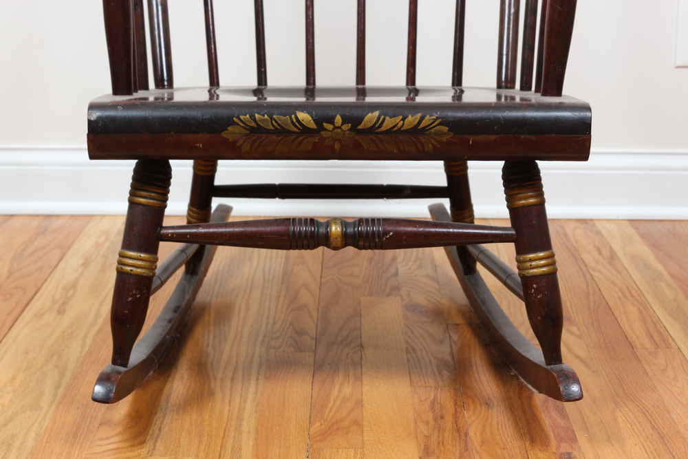 Vintage Hitchcock Style Rocking Chair by Nichols & Stone EBTH