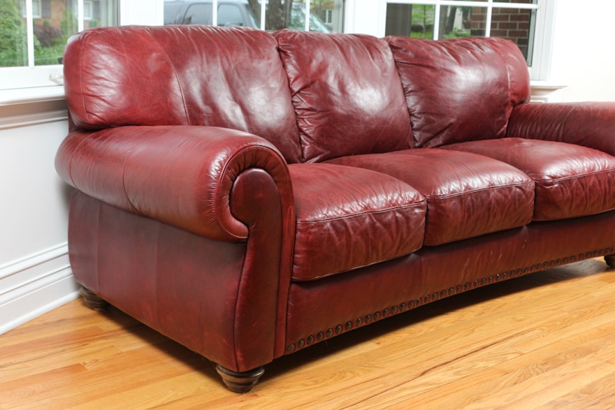 oxblood leather sofa dye