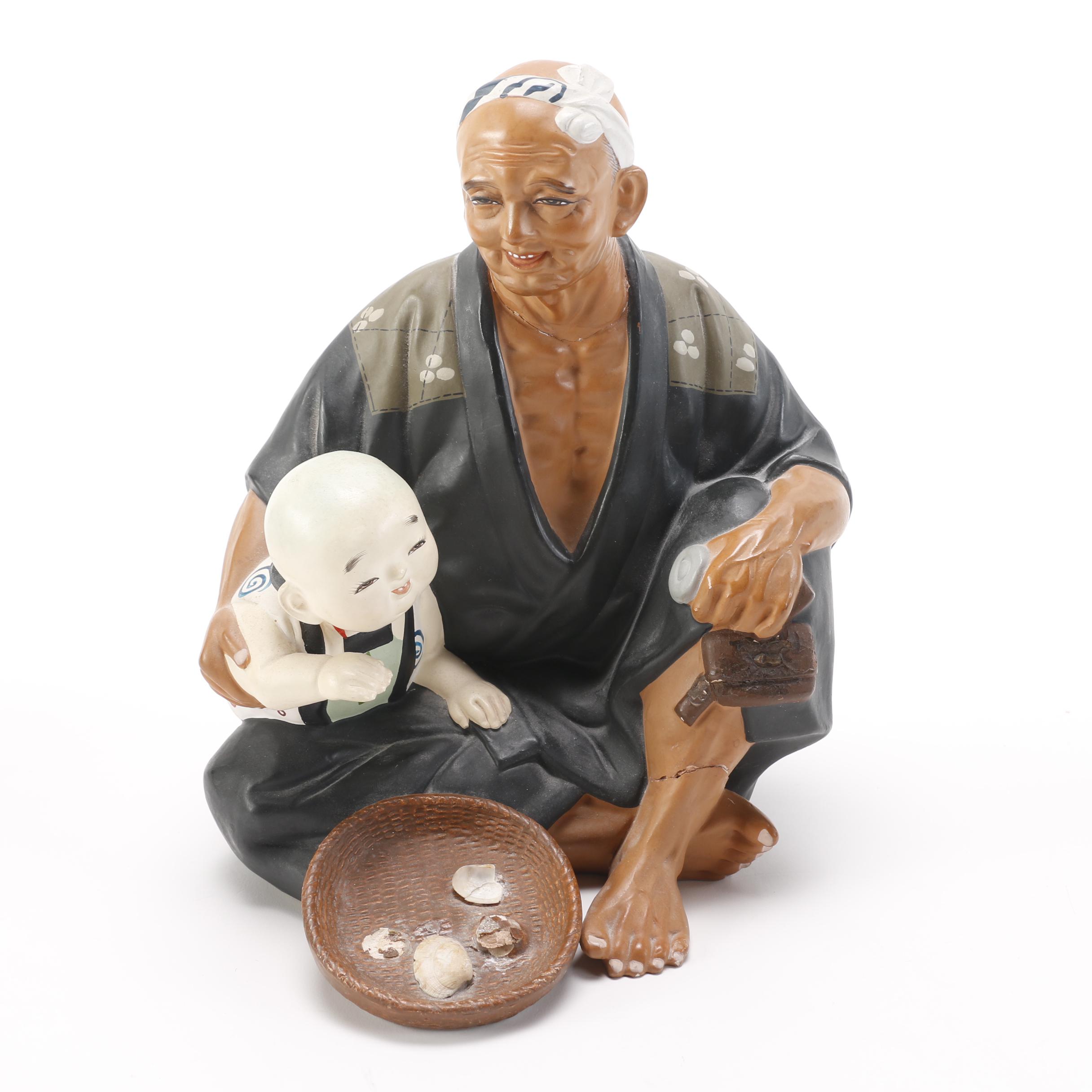 Selection of Hakata Urasaki Figurines EBTH