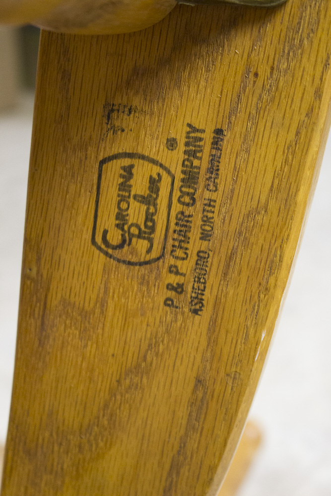 Carolina Rocker Oak and Cane Rocking Chair EBTH