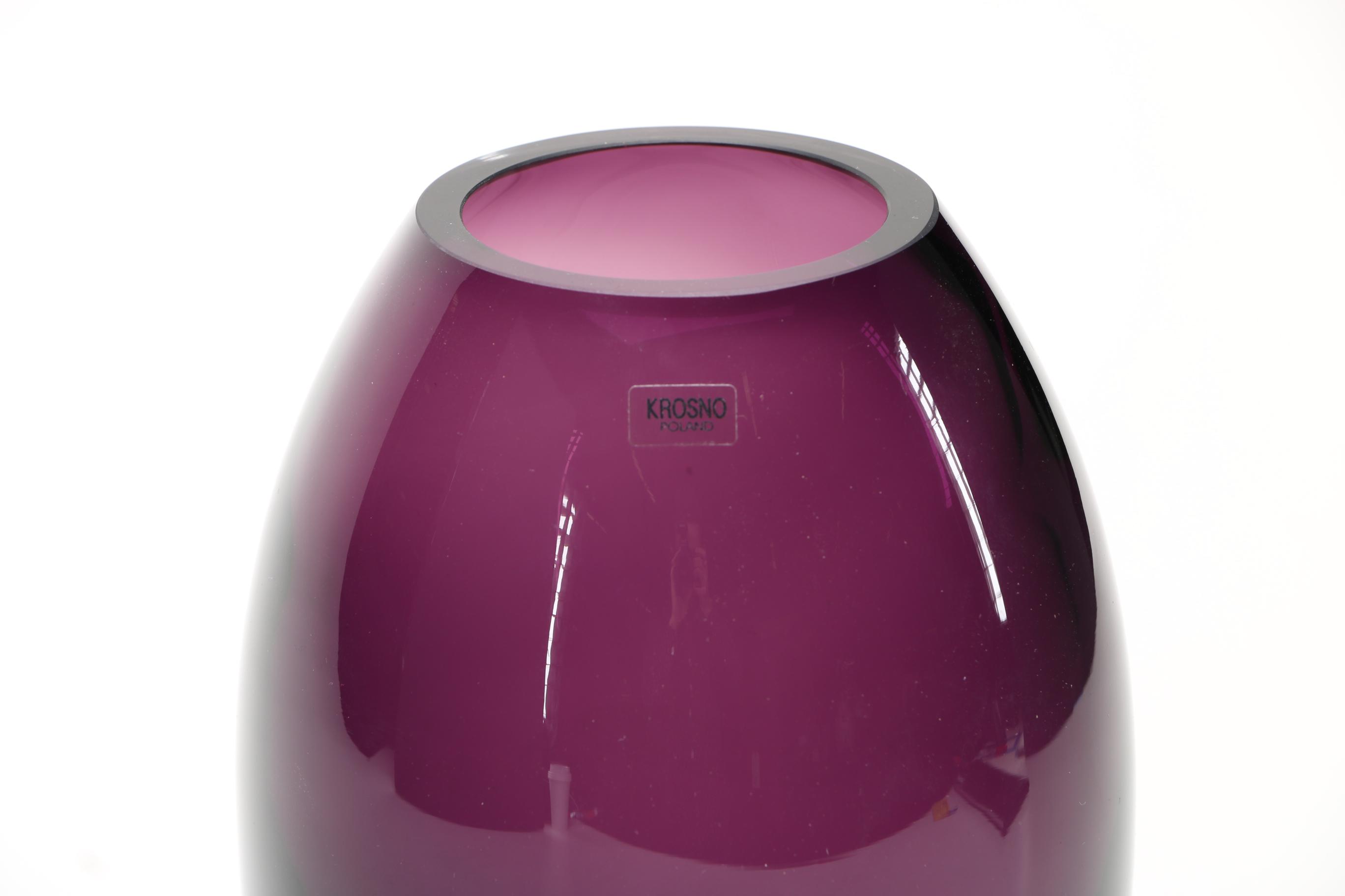 Krosno "Uovo" Crystal Vase EBTH