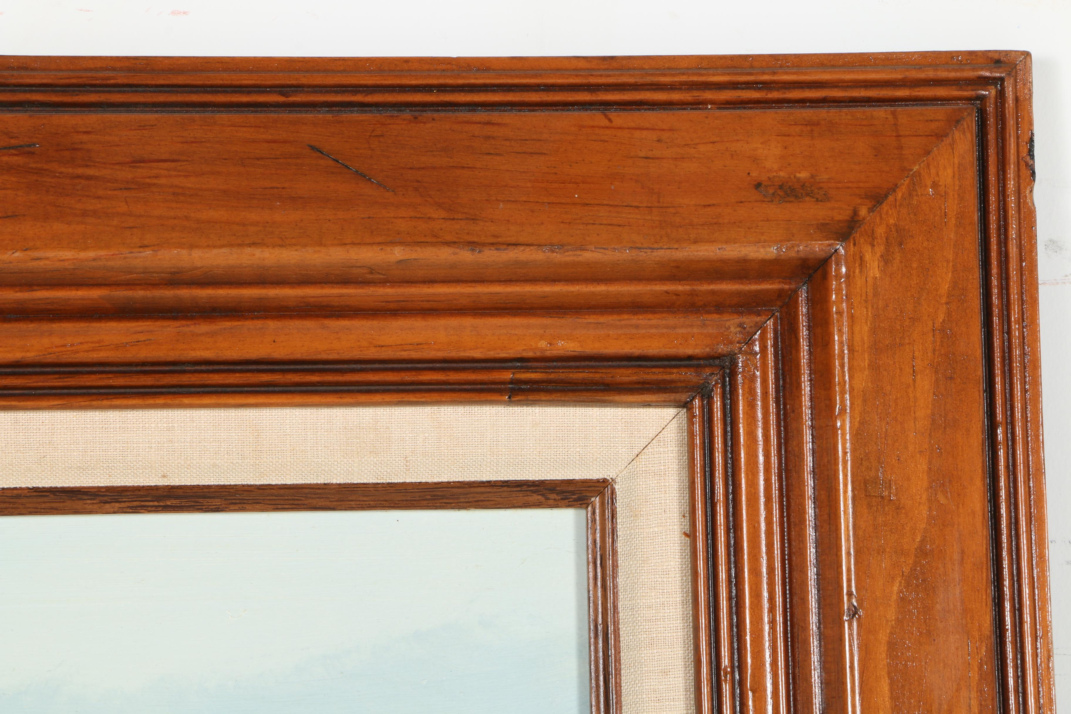 Elton J. Louviere Oil on Board Painting of Ducks Flying Over Water EBTH