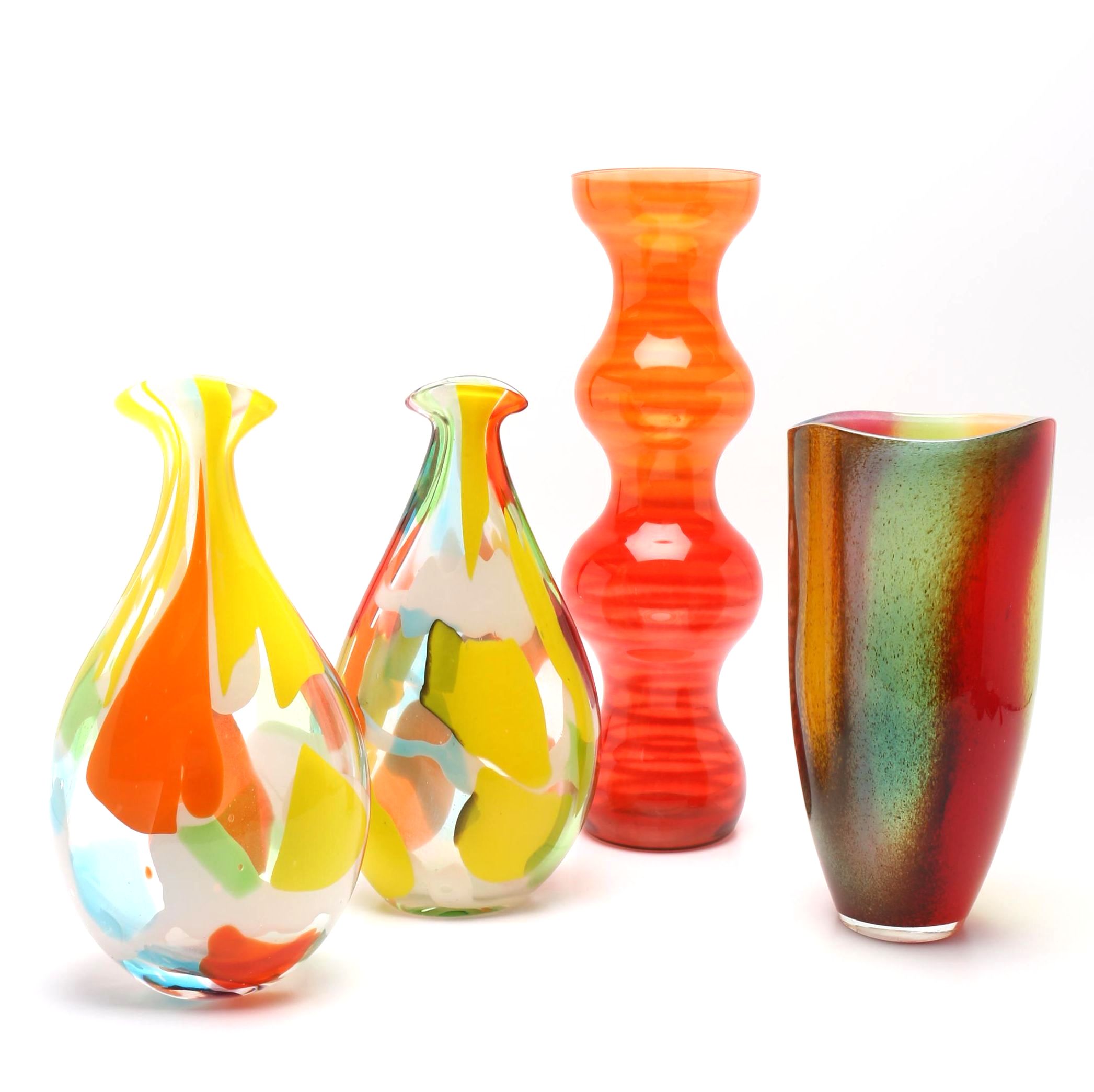 Colorful Art Glass Vases EBTH
