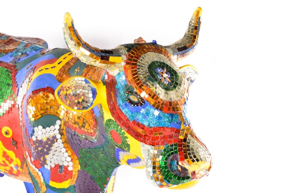 Life Sized Chicago 1999 "Cows on Parade" named "Sacred Cow 