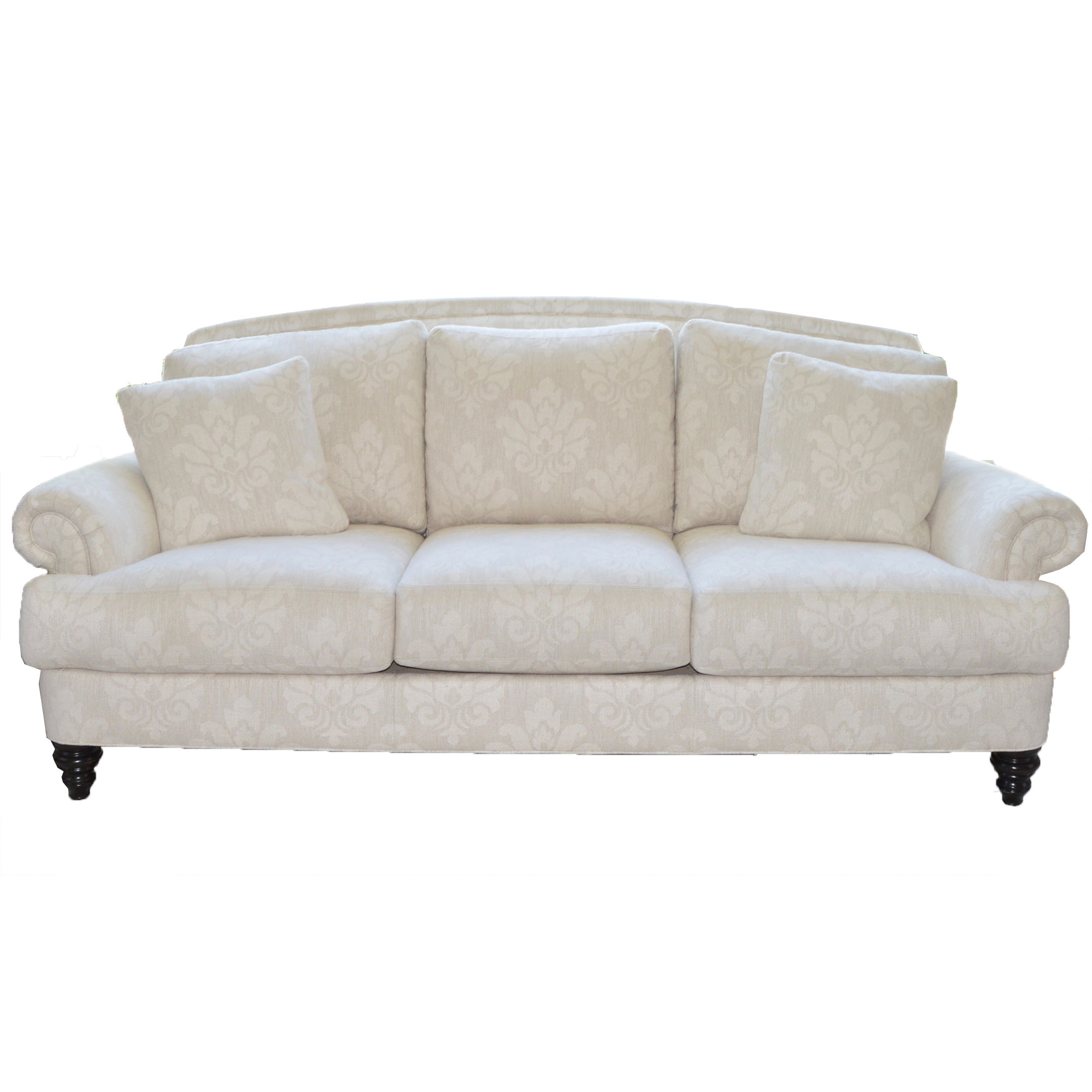 "Hyde" Damask Upholstered Sofa by Ethan Allen EBTH