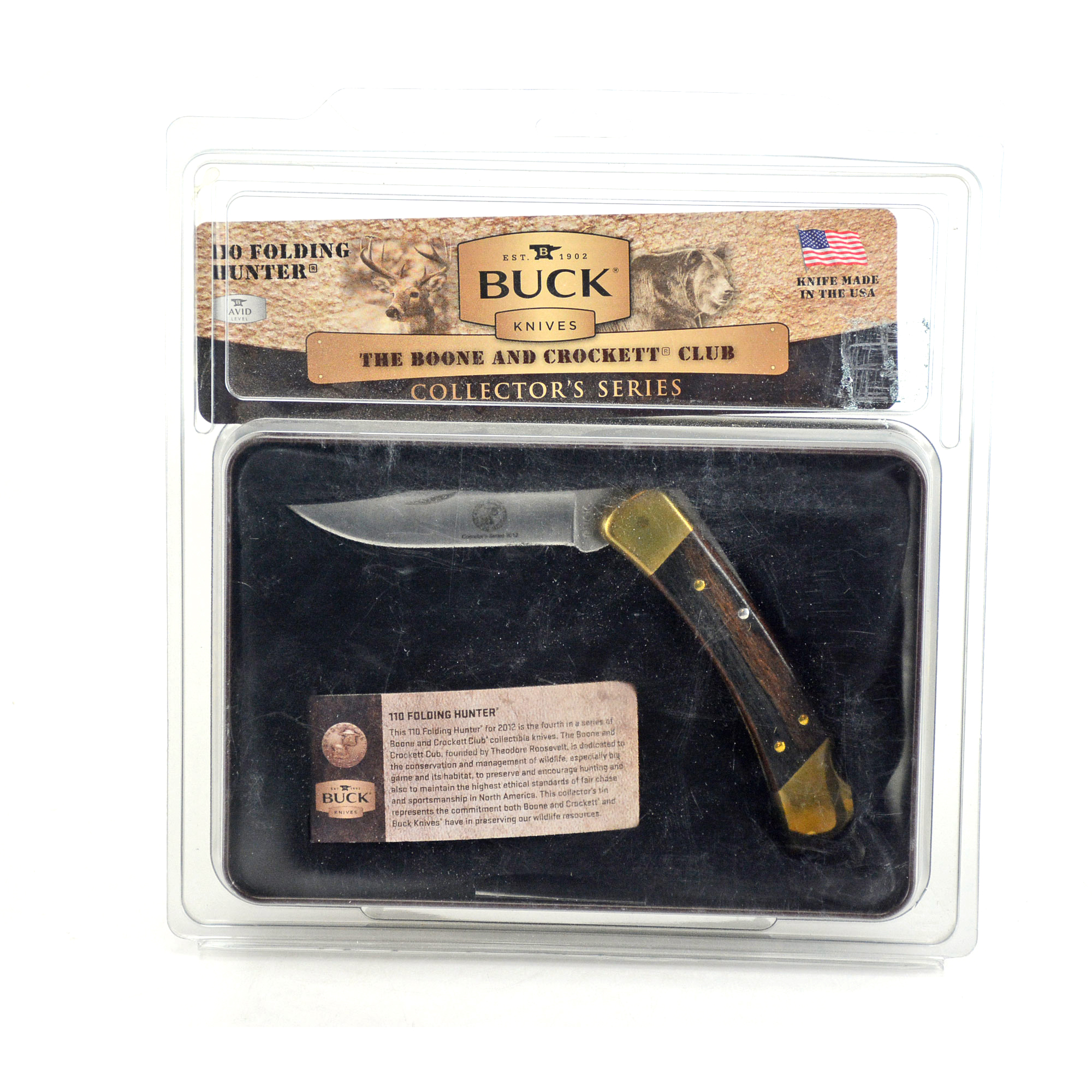 Buck Knife Collector's Series Boone and Crockett Club 110 Folding