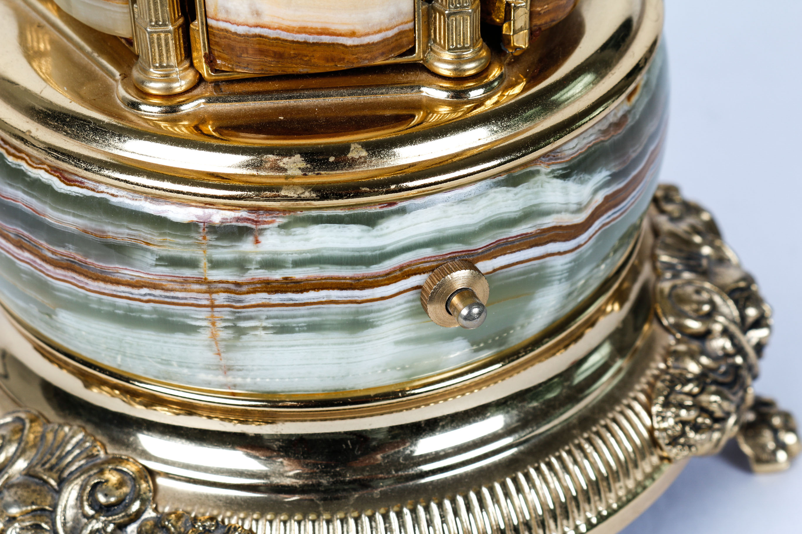 Vintage Marble Scandicci Firenze Brevettato Musical Lipstick Carousel