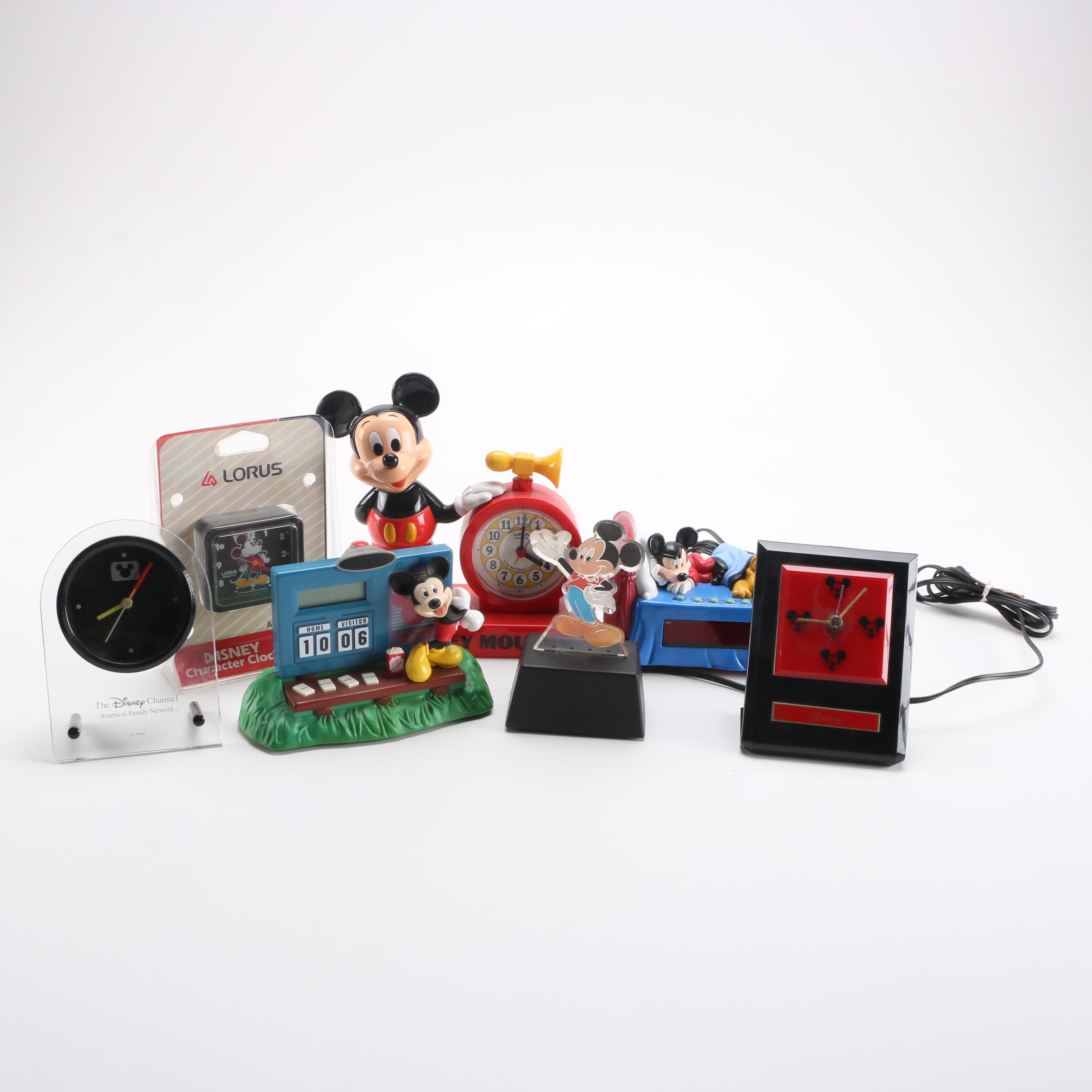 Mickey Mouse Desk And Alarm Clocks Ebth