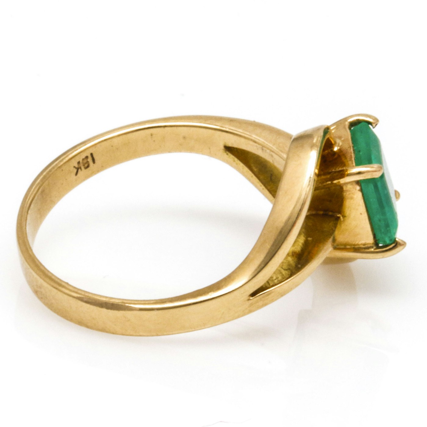 18K Yellow Gold Emerald Ring | EBTH