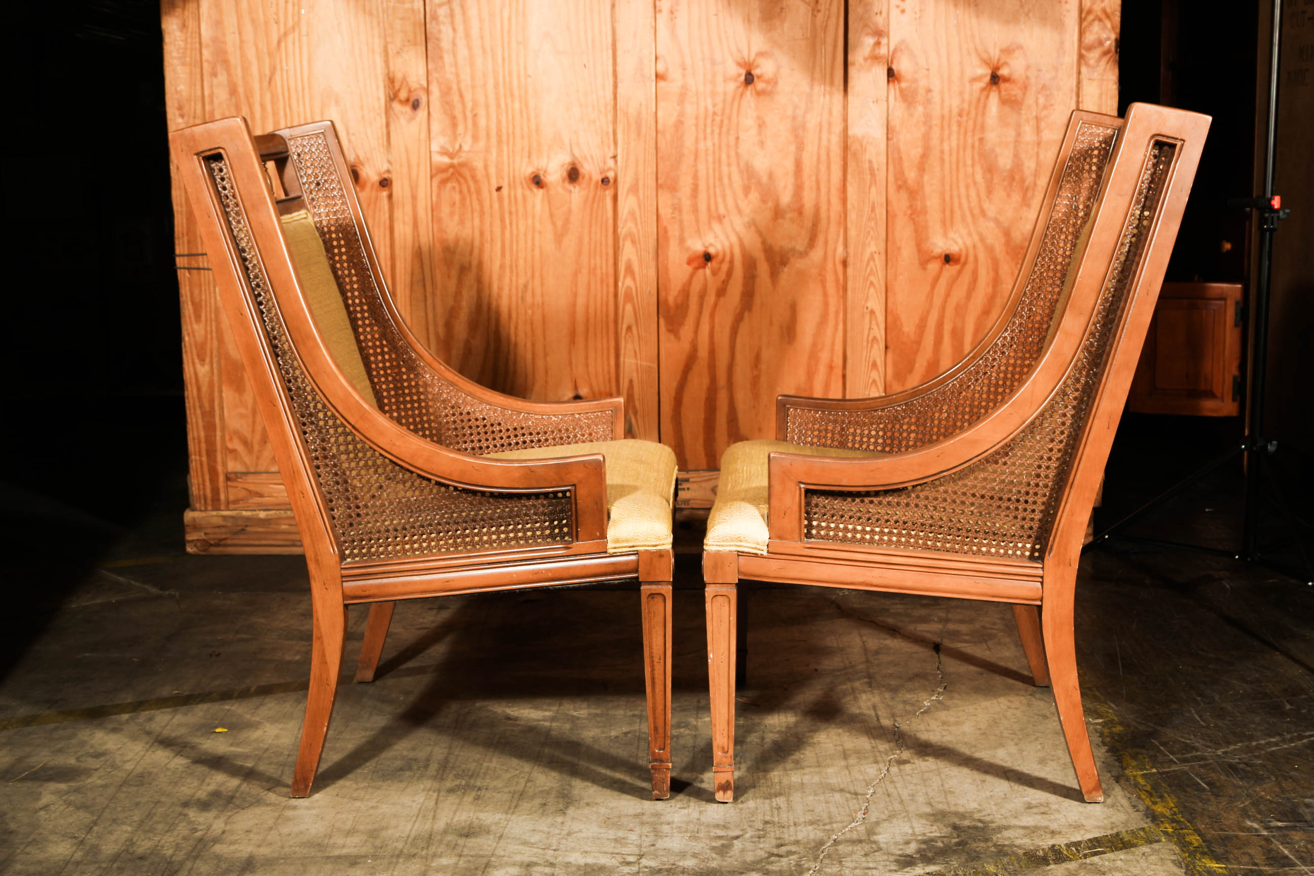 Vintage Wooden Lounge Chairs EBTH
