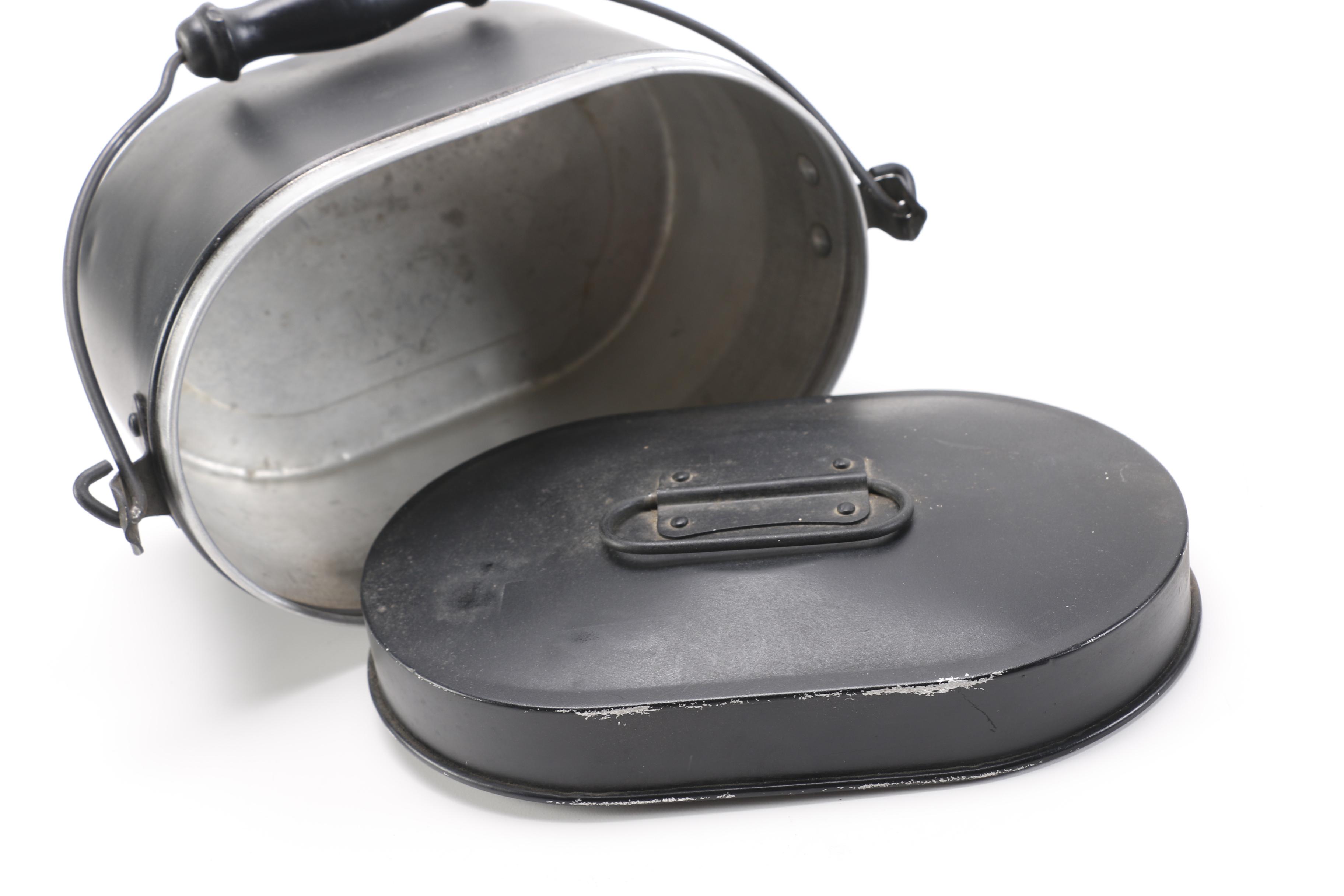 Vintage Coal Miners Lunch Pail and Swedish Copper Bucket EBTH