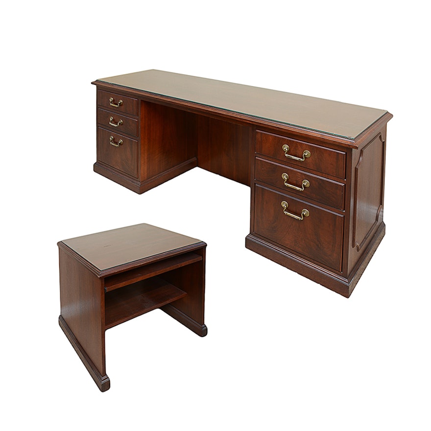 Kimball International Desk And Side Table Ebth