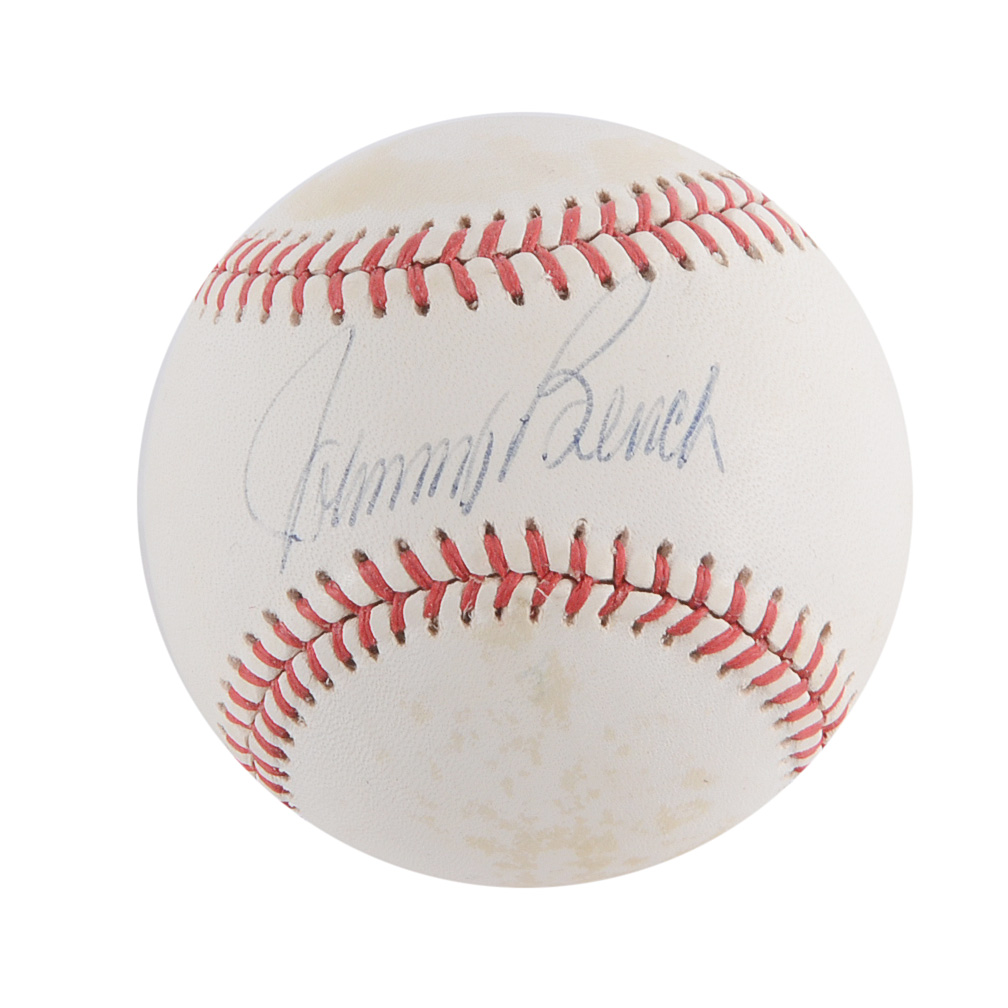 Johnny Bench Signed Baseball Ebth