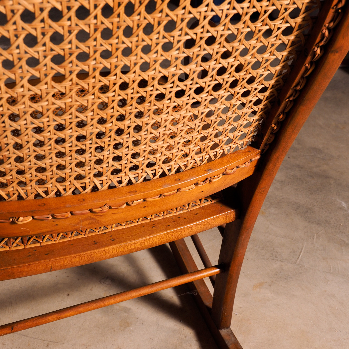 Vintage Cane Back and Seat Rocking Chair EBTH