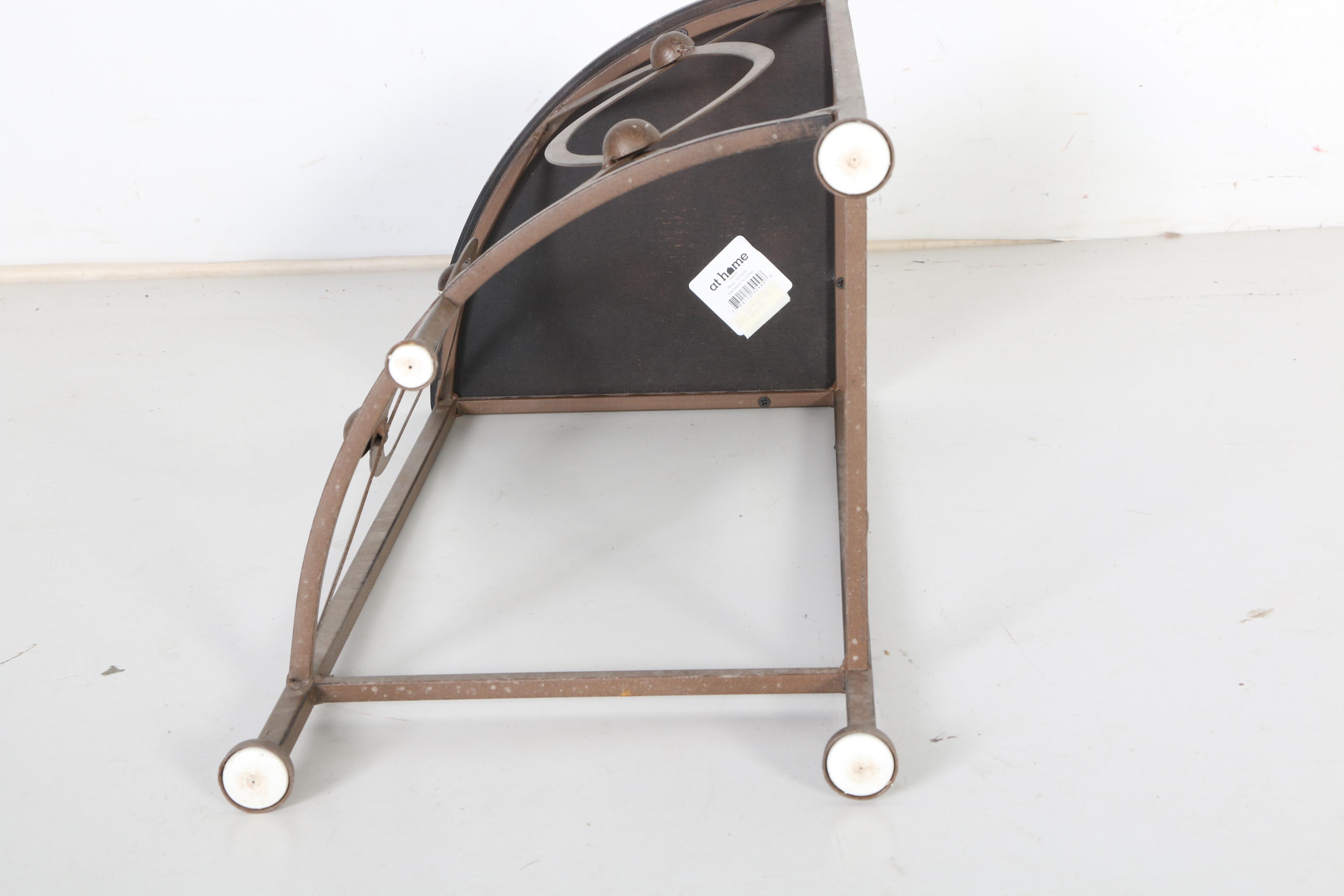 Small Metal Corner Accent Table EBTH