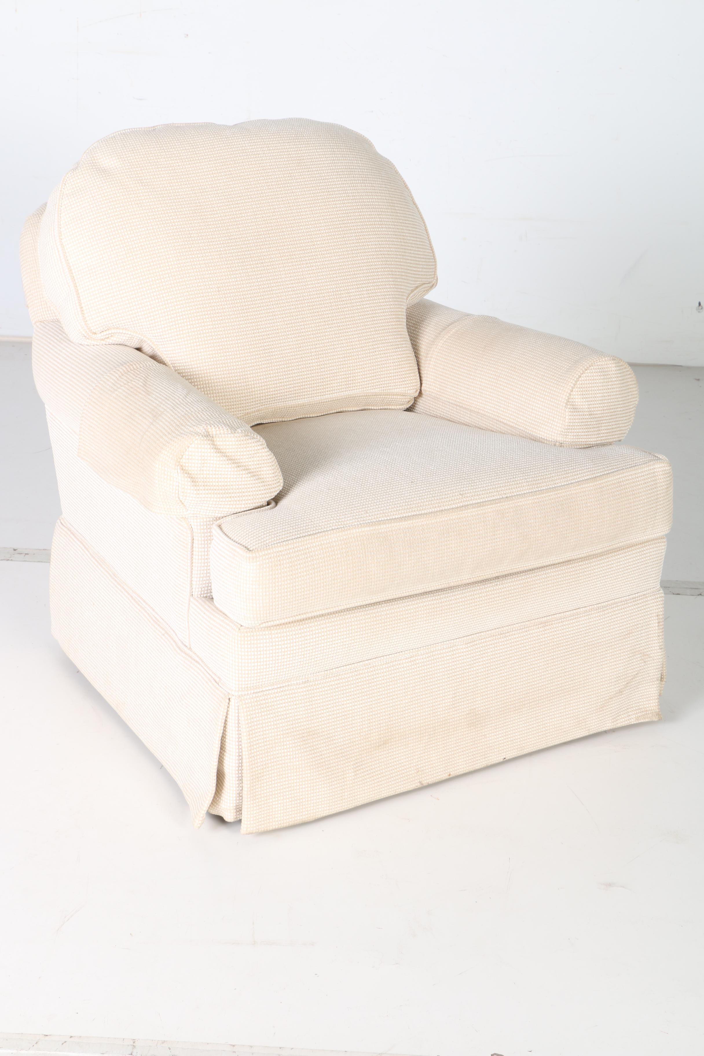 Ethan Allen Swivel Rocking Club Chair EBTH