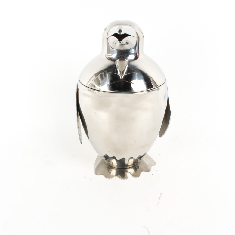 Stainless Steel Penguin Ice Bucket EBTH