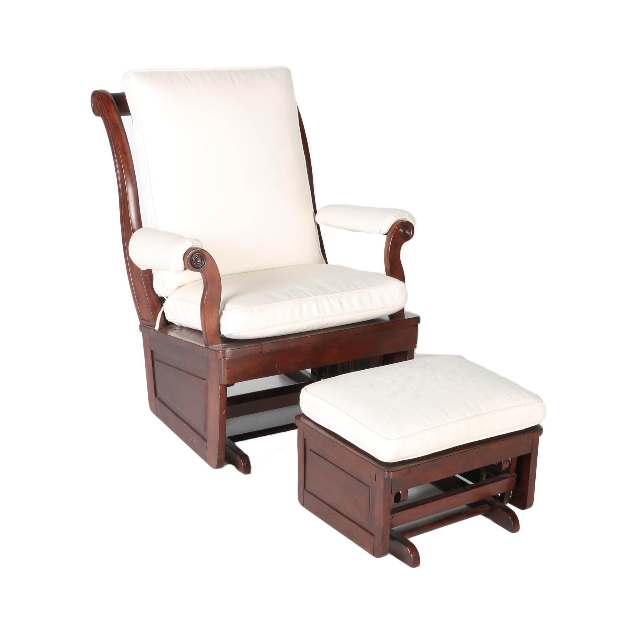 Pottery Barn Kids Glider With Ottoman EBTH