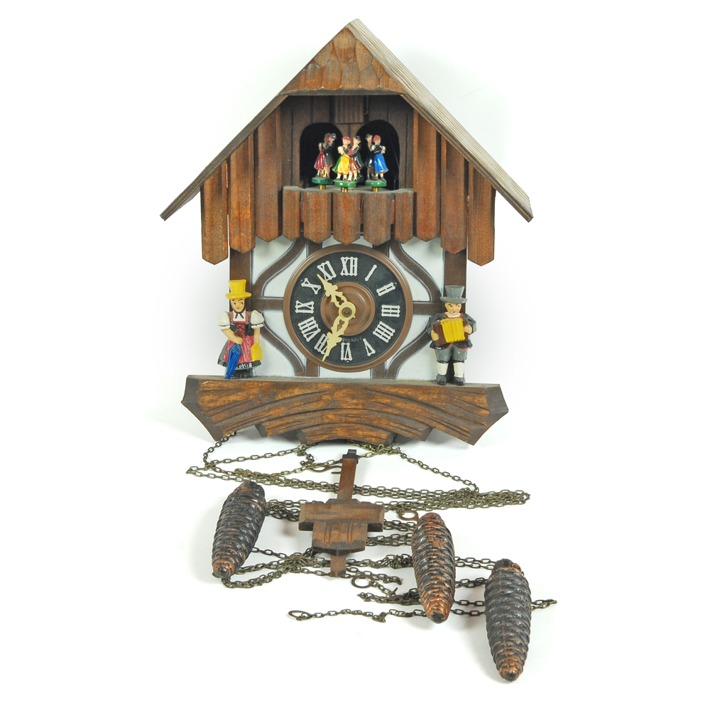Cuendet Chalet Cuckoo Clock Plays "Edelweiss" and "Lara's Theme" EBTH