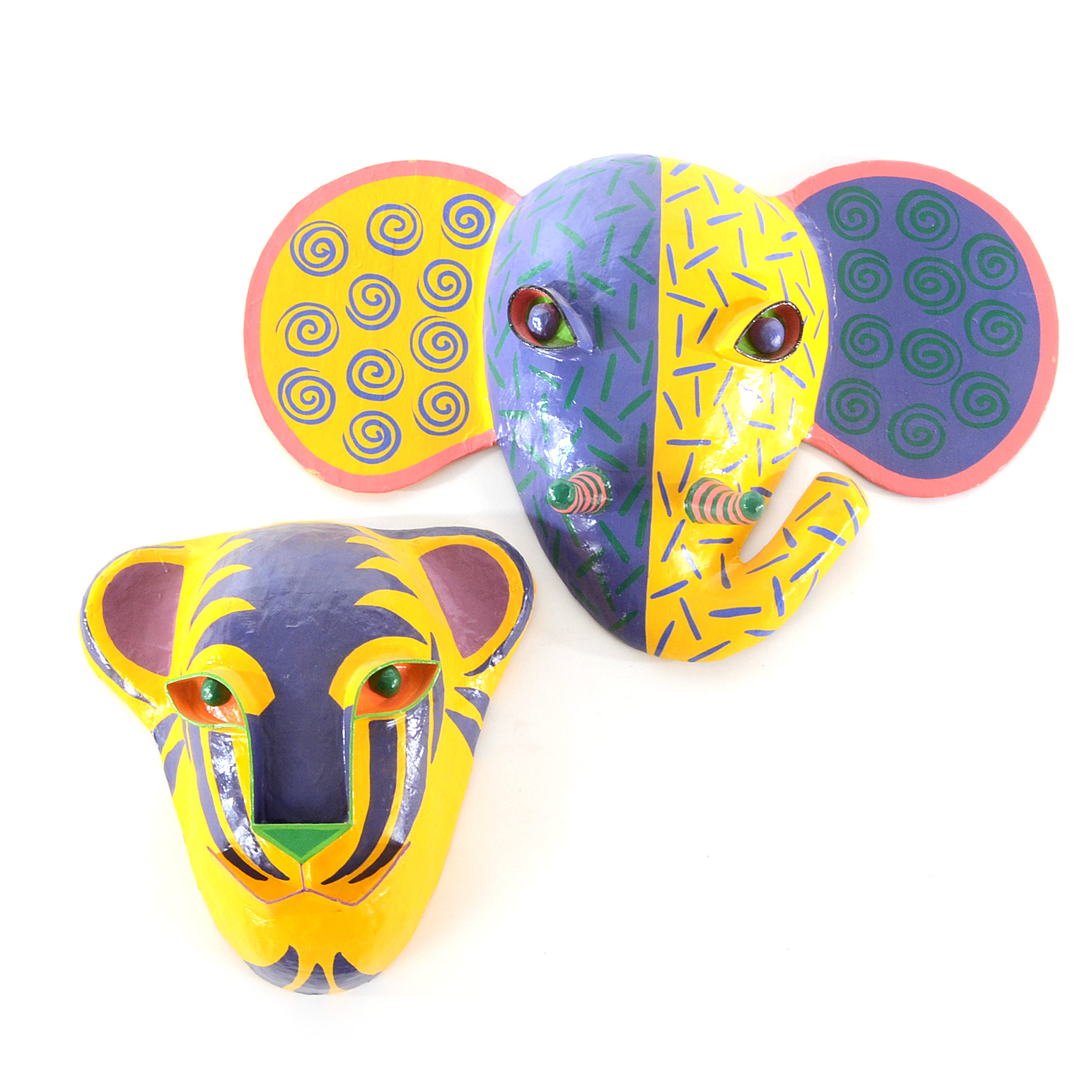 Gina Truex PapierMâché Decorative Animal Masks EBTH