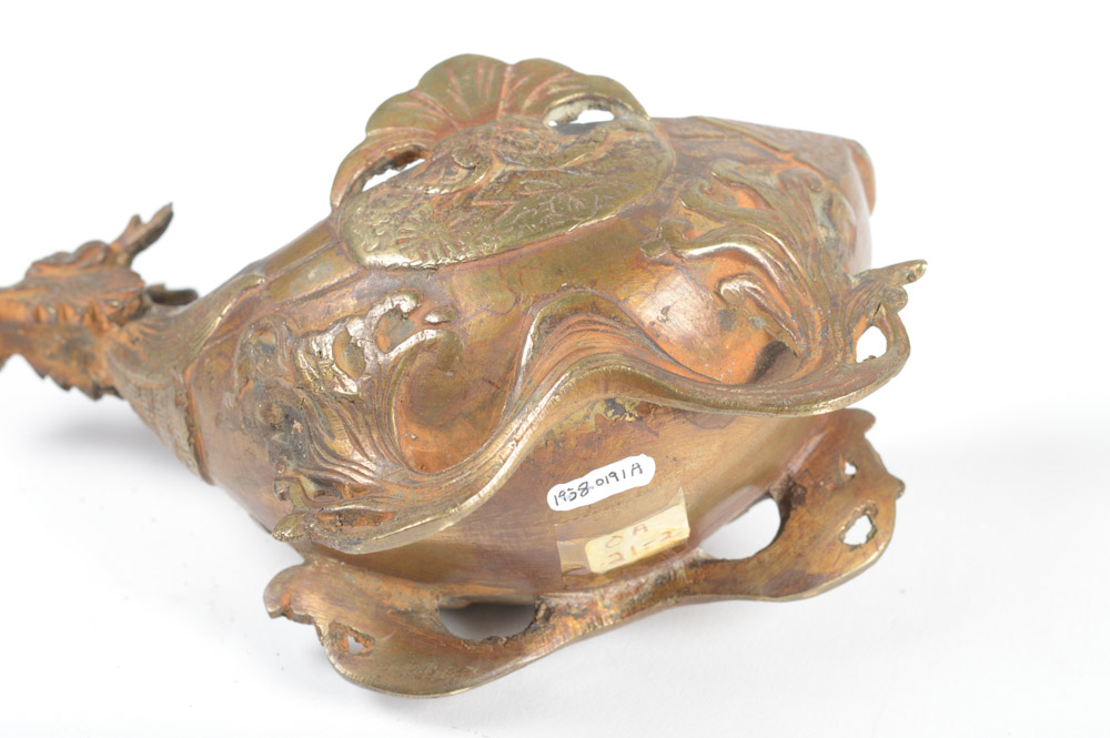 Antique Chinese Brass Dragon Incense Burner EBTH