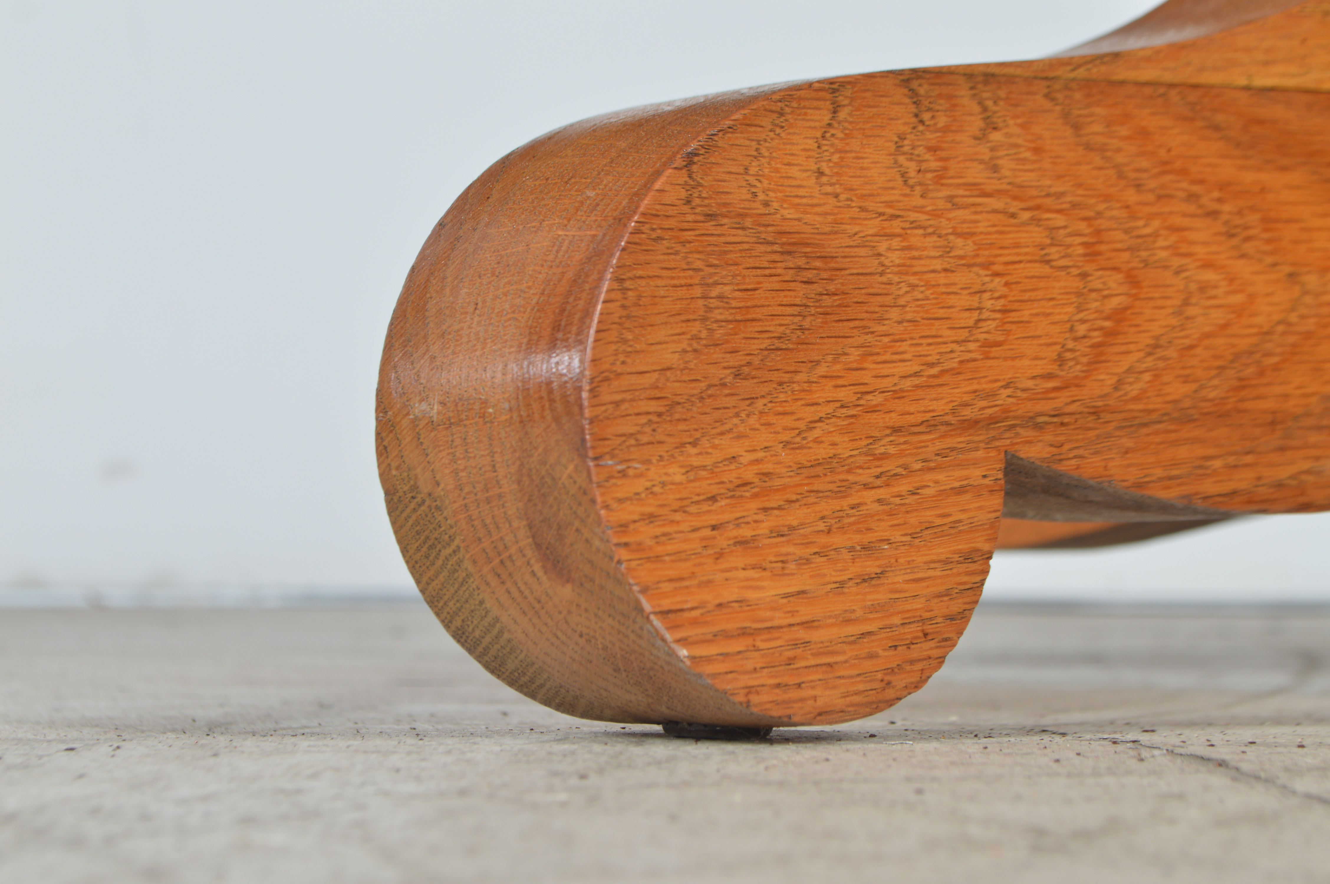 Oak Pedestal Coffee Table EBTH