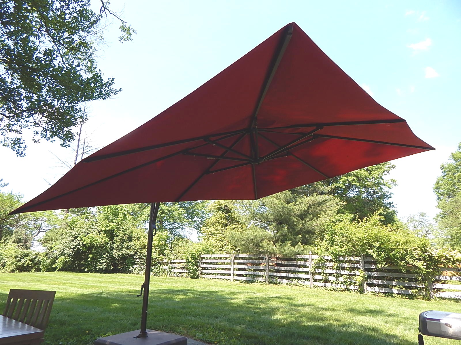 Obravia Red Patio Shade Umbrella EBTH