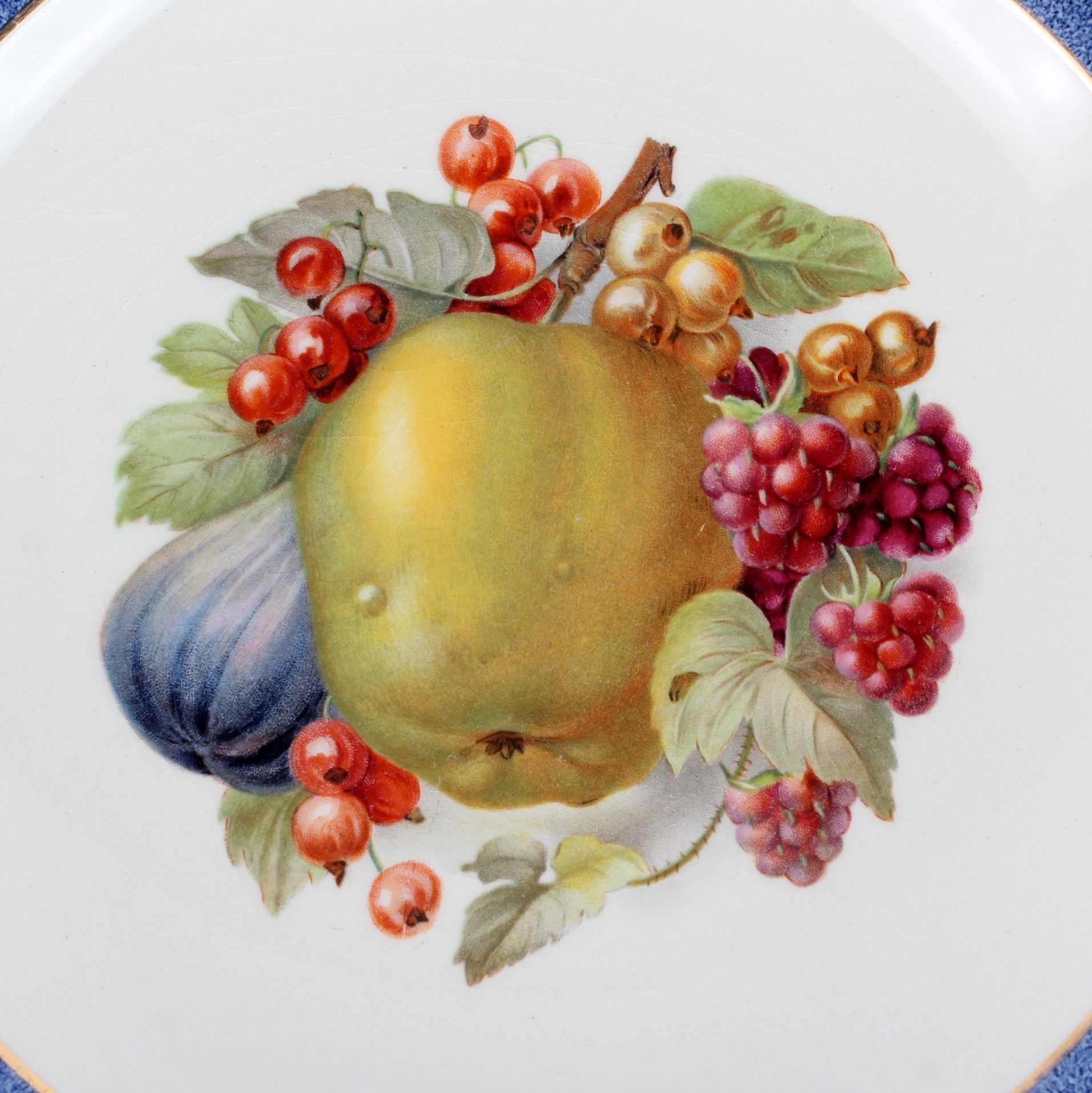 Set of Twelve Fruit Themed Plates from Crown Ducal EBTH