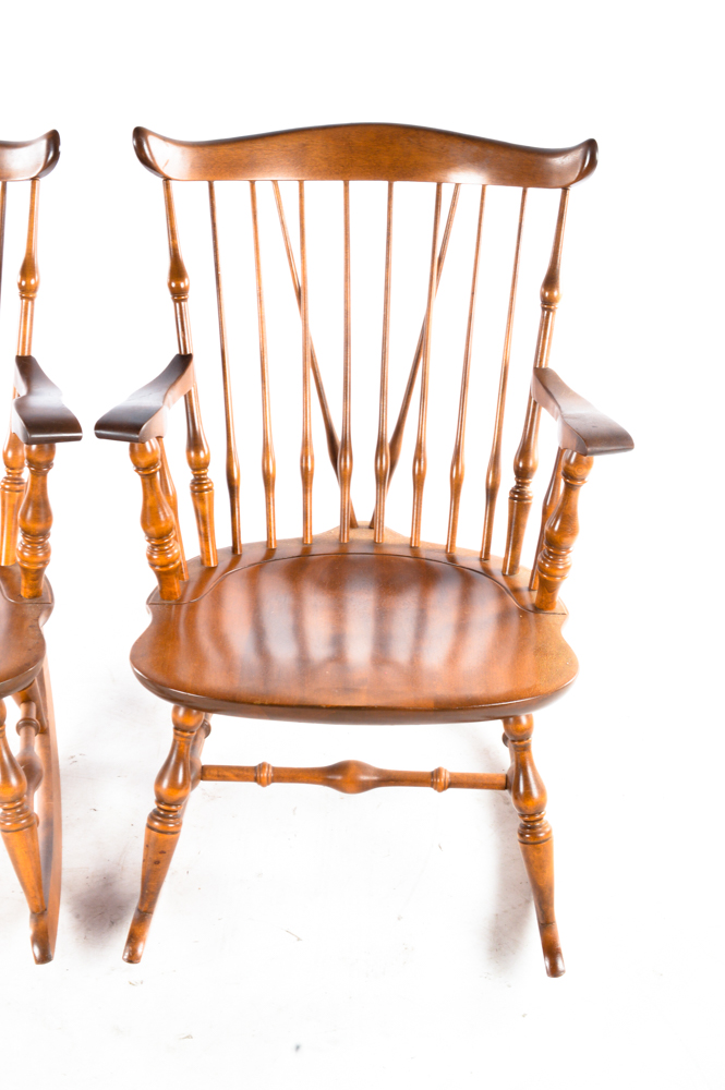 Windsor Style Rocking Chairs by Yeoman and Nichols &amp; Stone ...